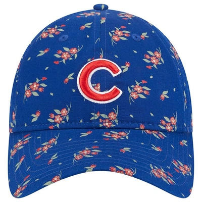 Shop New Era Royal Chicago Cubs Bloom 9twenty Adjustable Hat