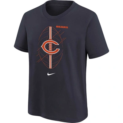 Shop Nike Preschool  Navy Chicago Bears Icon T-shirt