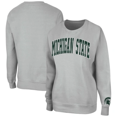 Shop Colosseum Gray Michigan State Spartans Campanile Pullover Sweatshirt