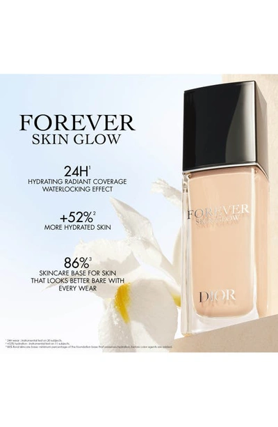 Shop Dior Forever Skin Glow Hydrating Foundation Spf 15 In 0 Warm