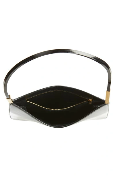 Saint Laurent Sac Patent Leather Hobo Bag In Nero
