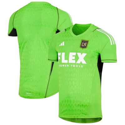 Shop Adidas Originals Adidas Green Lafc 2023 Replica Goalkeeper Jersey