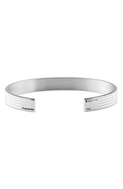 Shop Le Gramme 23g Sterling Silver Cuff Bracelet