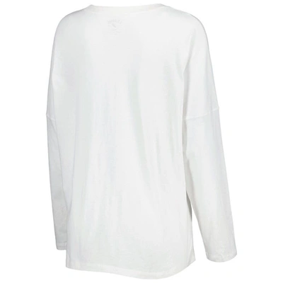 Shop League Collegiate Wear White Texas Longhorns Clothesline Oversized Long Sleeve T-shirt