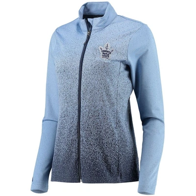 Shop Antigua Blue/navy Toronto Maple Leafs Guide Desert Dry Full-zip Jacket