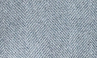 Tbco Recycled Wool Blend Blanket In Charcoal Herringbone