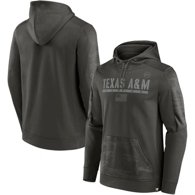 Shop Fanatics Branded Olive Texas A&m Aggies Oht Military Appreciation Guardian Pullover Hoodie