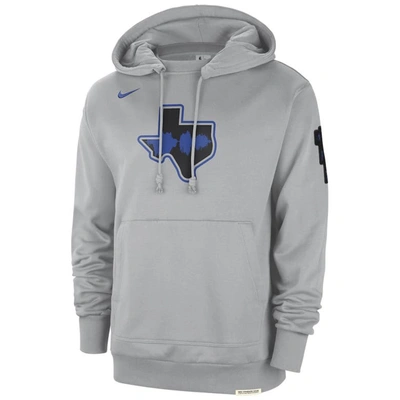 Shop Nike Silver Dallas Mavericks 2023/24 City Edition Courtside Standard Issue Pullover Hoodie