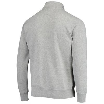 Shop Starter Gray Los Angeles Chargers Throwback Heisman Quarter-zip Jacket In Heather Gray