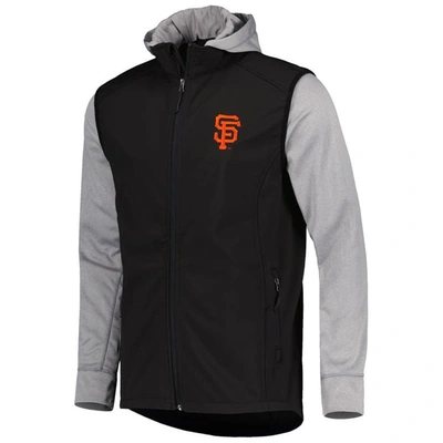 Shop Dunbrooke Black/heather Gray San Francisco Giants Alpha Full-zip Jacket