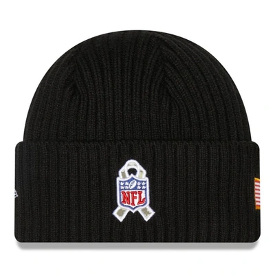 Shop New Era Youth  Black Green Bay Packers 2022 Salute To Service Knit Hat