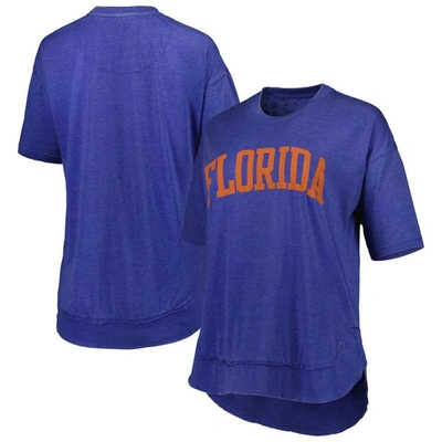 Shop Pressbox Royal Florida Gators Arch Poncho T-shirt
