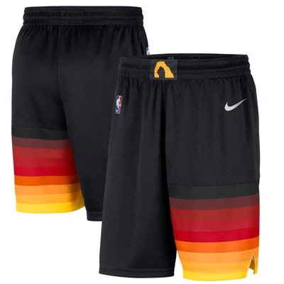 Shop Nike Black Utah Jazz 2020/21 City Edition Swingman Shorts