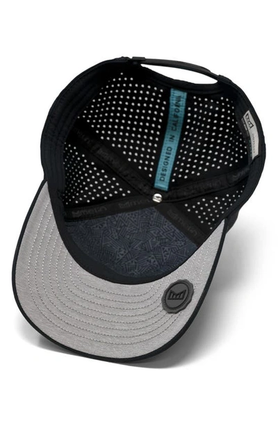 Melin Odyssey Brick Hydro Performance Snapback Hat In Black Camo Midnight