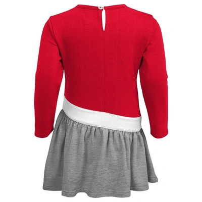 Shop Outerstuff Girls Preschool Scarlet Ohio State Buckeyes Heart To Heart French Terry Dress