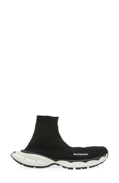 Shop Balenciaga 3xl Sock Sneaker In Black/ White