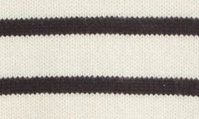 Frame Stripe Cashmere Crewneck Sweater In Navy Multi