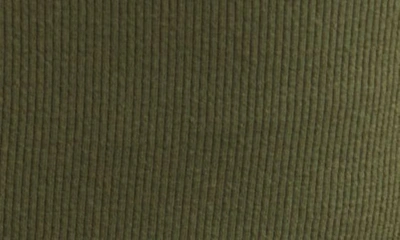 Frame Scoop Neck Rib Baby Tee In Fatigue