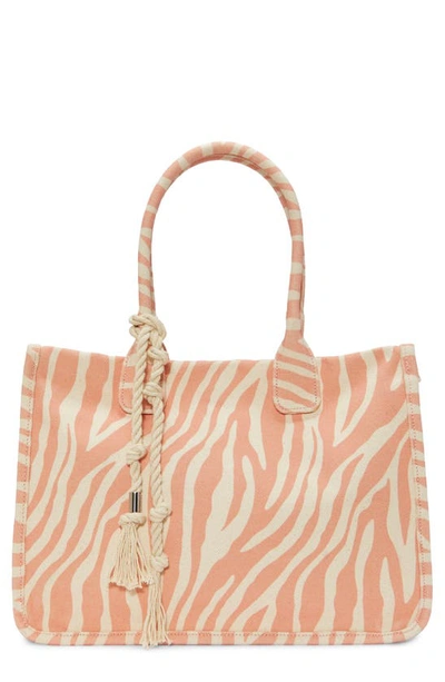 Shop Vince Camuto Orla Canvas Tote In Starfish Heavy Textured Canvas