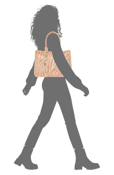 Vince Camuto Orla Canvas Tote In Starfish Heavy Textured Canvas