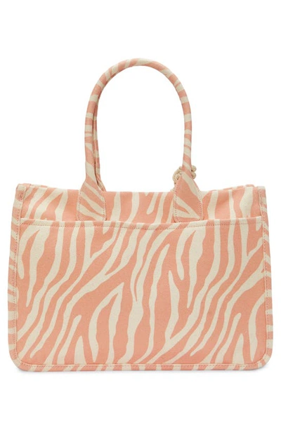 Vince Camuto Orla Canvas Tote In Starfish Heavy Textured Canvas