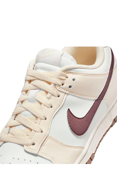 Shop Nike Dunk Low Next Nature Sneaker In Coconut Milk/ Mauve/ White