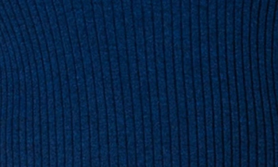 Shop Akris Punto Side Stripe Short Sleeve Rib Sweater In Ink-multicolor