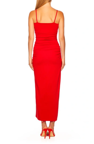 Shop Susana Monaco Sleeveless Body-con Midi Dress In Perfect Red