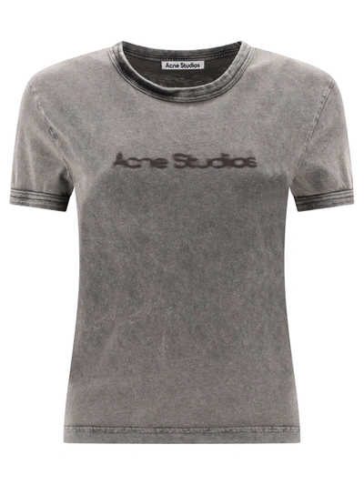 Shop Acne Studios "" T-shirt In Grey