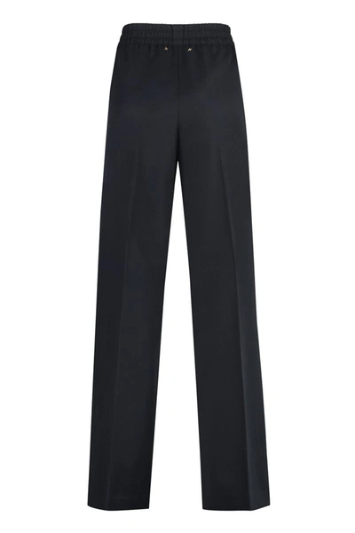 Shop Golden Goose Brittany Wool Blend Trousers In Blue