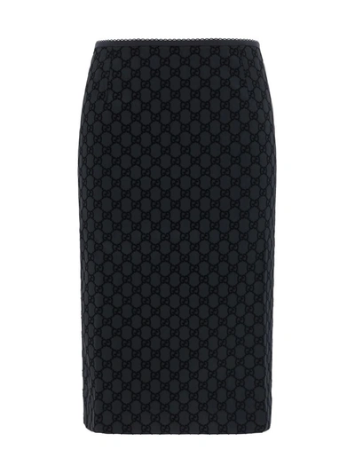 Shop Gucci Skirts In Black/mix