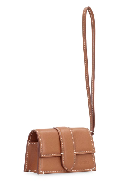 Jacquemus Le Porte Bambino Airpods Case In Brown