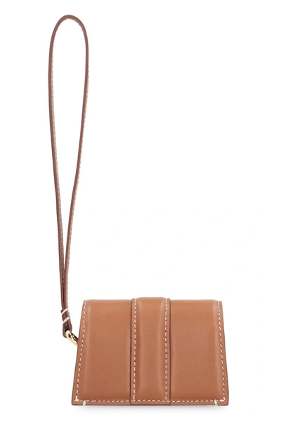Jacquemus Le Porte Bambino Airpods Case In Brown