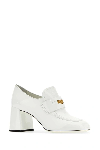 Shop Miu Miu Heeled Shoes In White