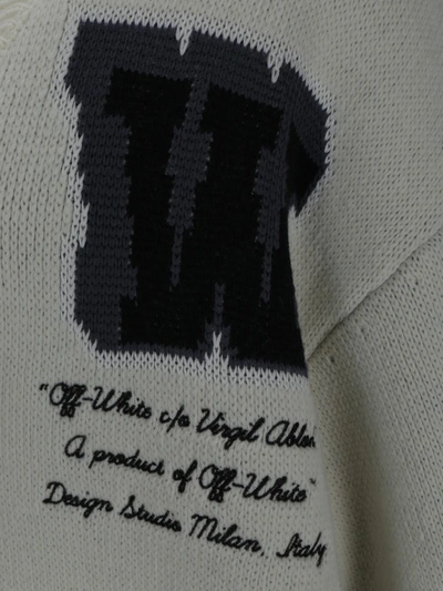 Shop Off-white Knitwear In Beige Blac