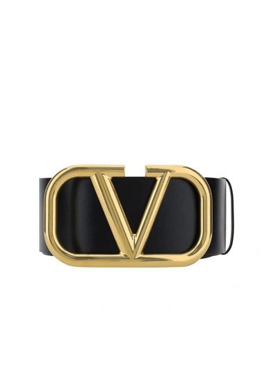 Shop Valentino Garavani Belts E Braces In Selleria-nero