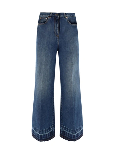 Shop Valentino Jeans In Medium Blue Denim