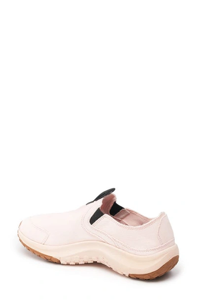 Holo Footwear Athena Moc Canvas Slip-on Shoe In Peach Blush