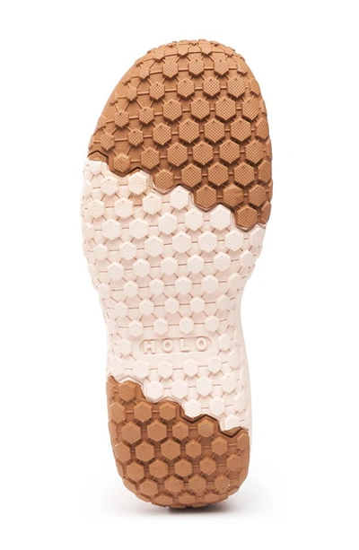 Holo Footwear Athena Moc Canvas Slip-on Shoe In Peach Blush