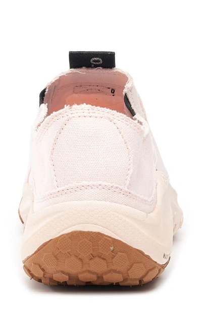 Holo Footwear Athena Moc Canvas Slip-on Shoe In Peach Blush