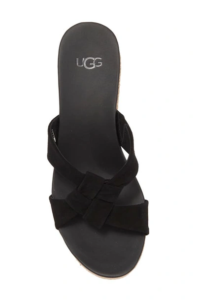 Shop Ugg Niyomee Espadrille Wedge Sandal In Black