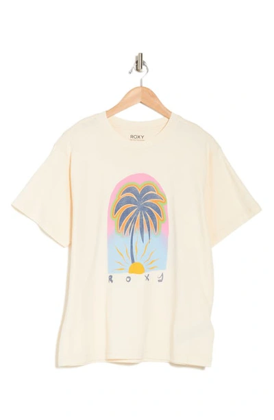 Shop Roxy To The Sun Graphic T-shirt In Natural
