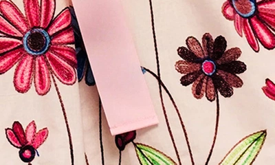 Shop Joe-ella Kids' Floral Embroidered Dress In Pink