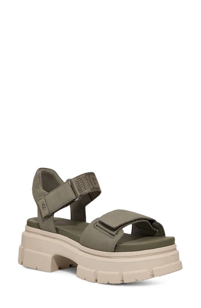 Shop Ugg ® Ashton Lug Sandal In Moss Green