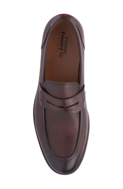 Shop Vintage Foundry Adamson Penny Loafer In Brown