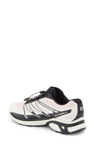 Shop Salomon Xt-wings 2 Trail Running Shoe In Crpink/ Vanila/ Black