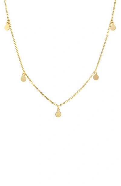 Shop Queen Jewels Dangle Fringe Station Necklace In Gold