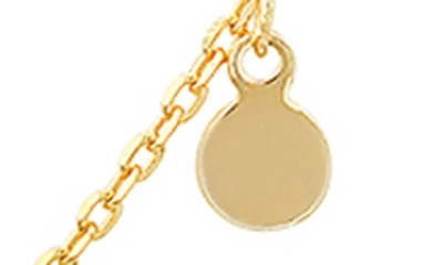 Queen Jewels Dangle Fringe Station Necklace In Gold