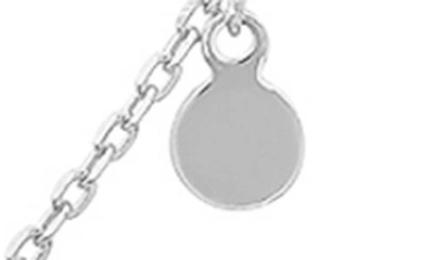 Queen Jewels Dangle Fringe Station Necklace In Silver