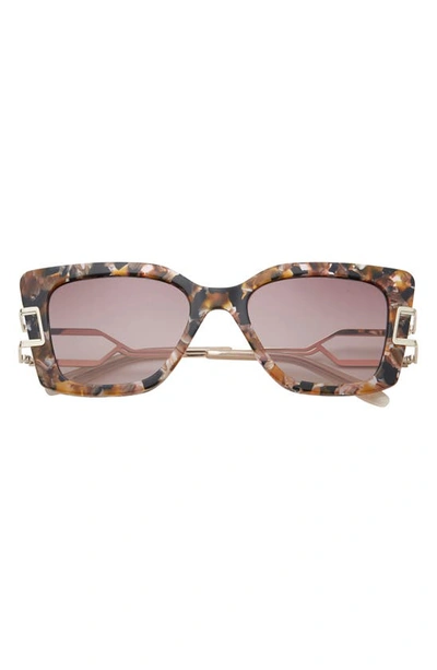 Shop Glemaud X Tura 57mm Cat Eye Sunglasses In Brown Multicolor
